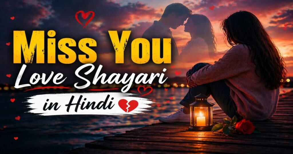 Miss You Love Shayari in Hindi