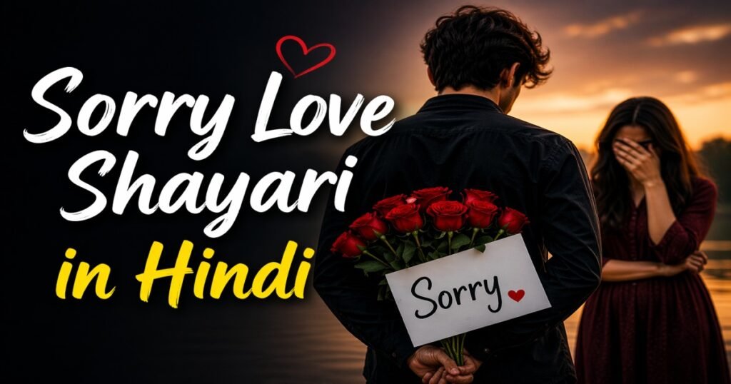 Sorry Love Shayari in Hindi image