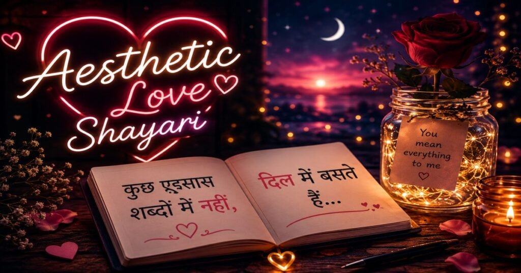 Aesthetic Love Shayari in Hindi
