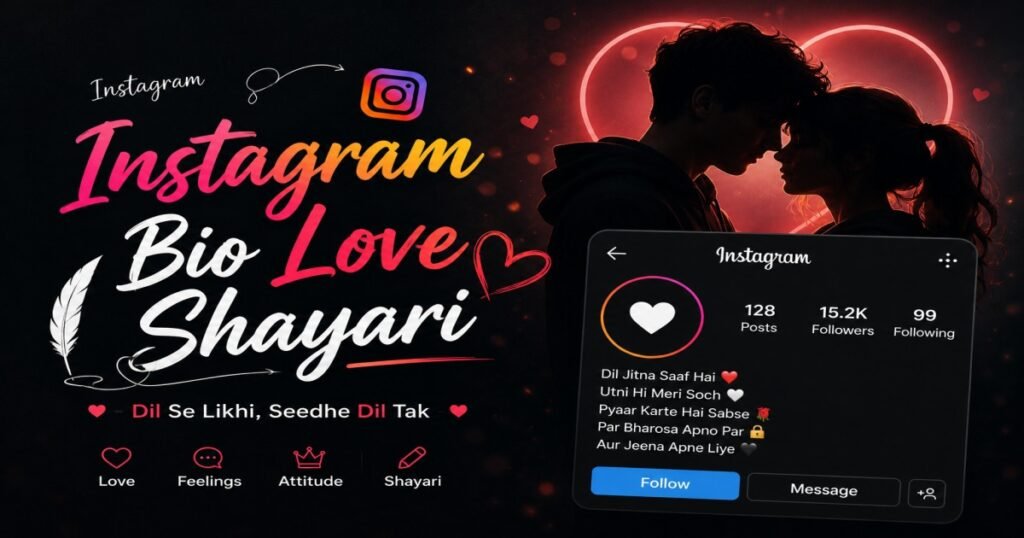 Instagram Bio Love Shayari