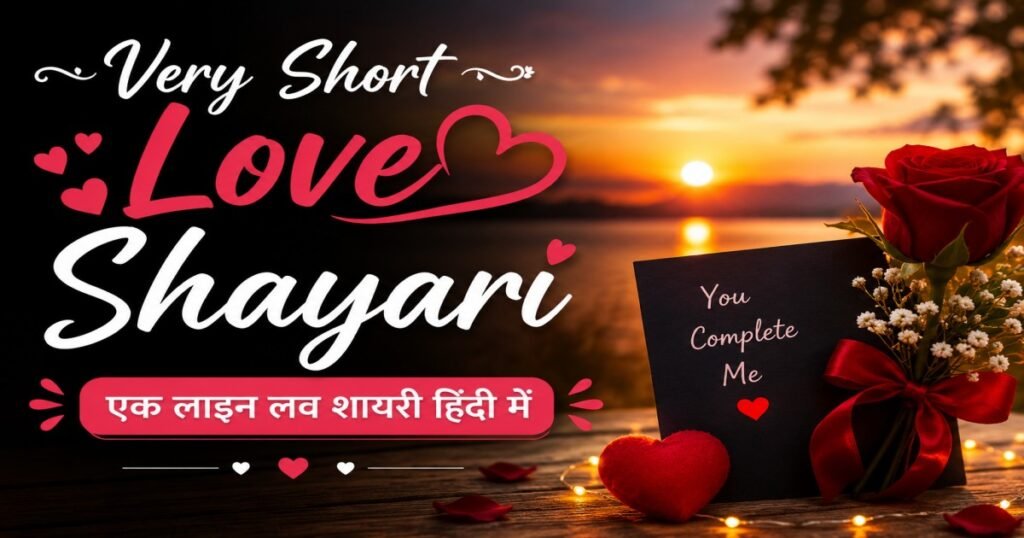 Very Short Love Shayari