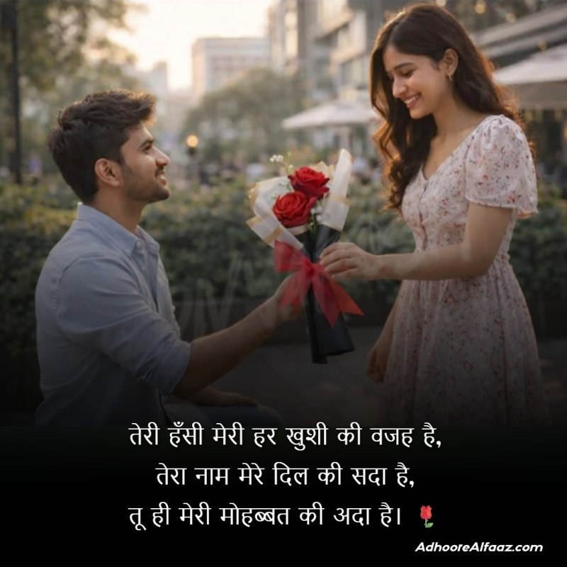 Rose Day Shayari for Girlfriend