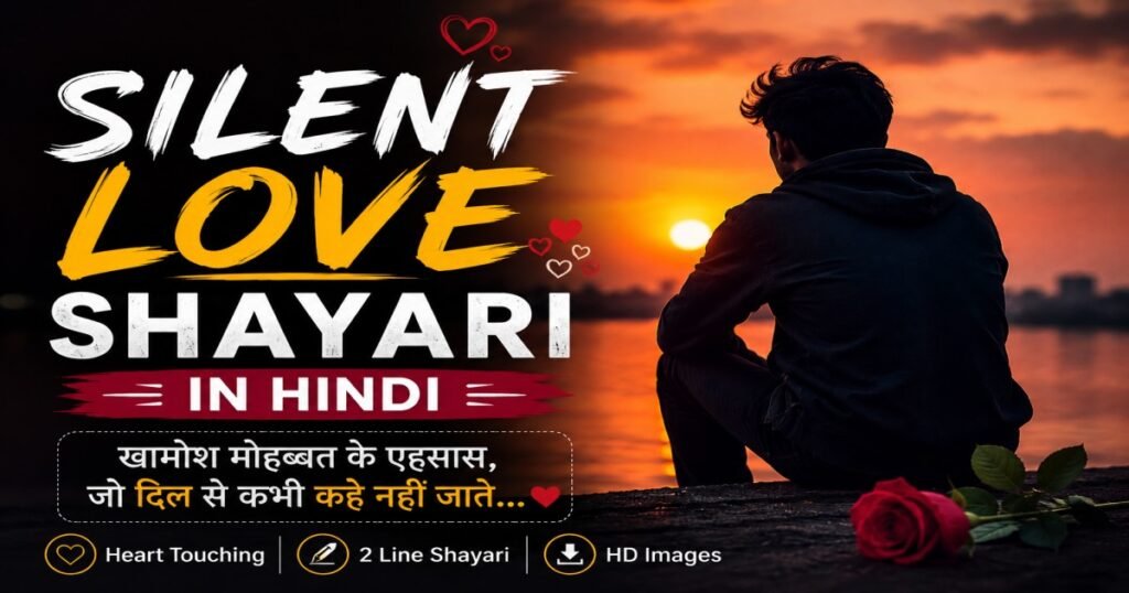 Silent Love Shayari in Hindi