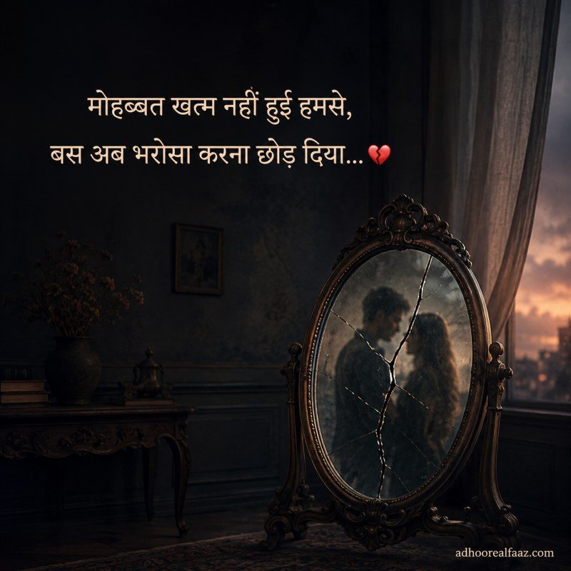 Crying Emotional Breakup Shayari in Hindi