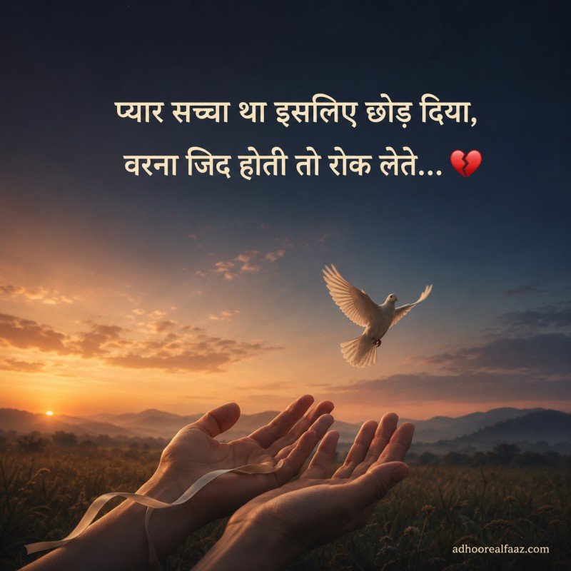 Sad Breakup Status Shayari in Hindi
