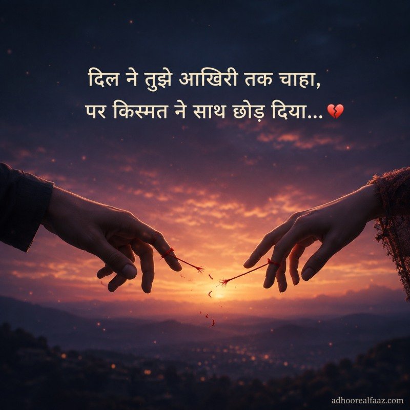 Short 2 Line Breakup Shayari in Hindi
