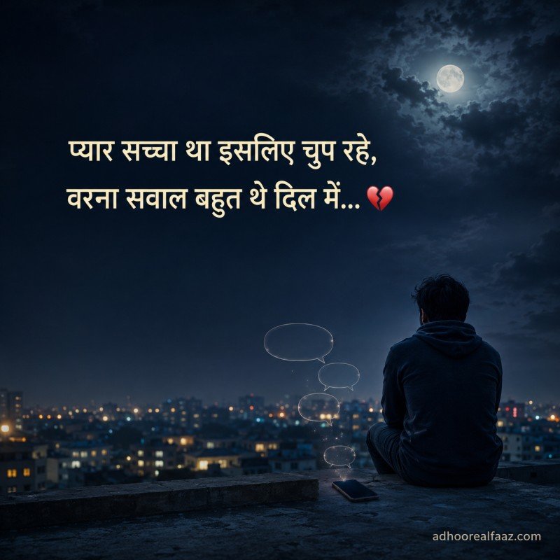 True Love Breakup Shayari in Hindi