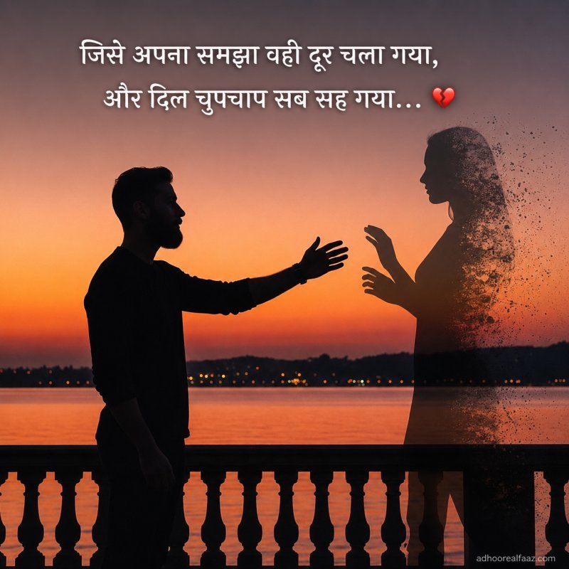 2 Line Breakup Shayari in Hindi